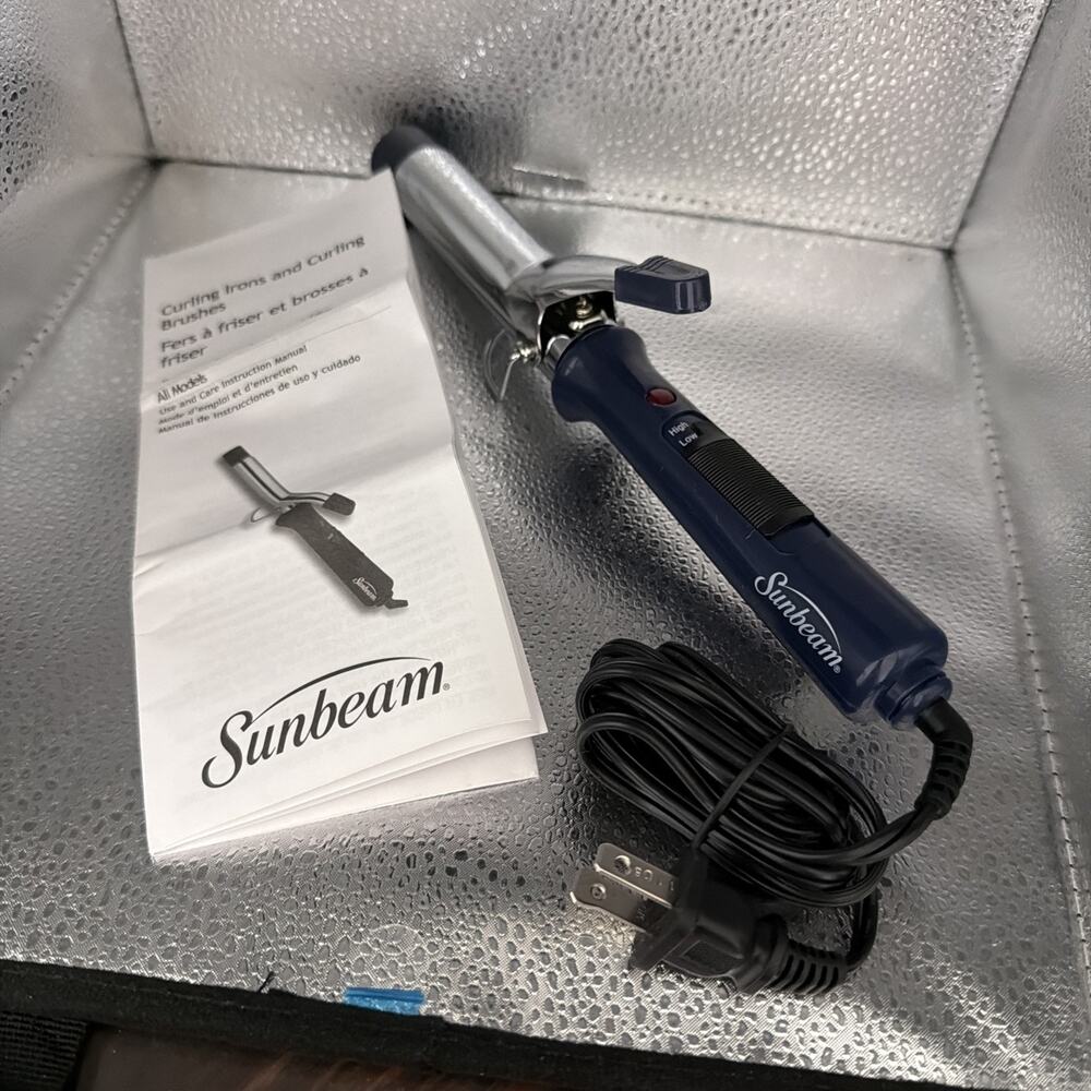 Sunbeam Hair Curler Curling Hot Iron SBPC12 Large Curls
